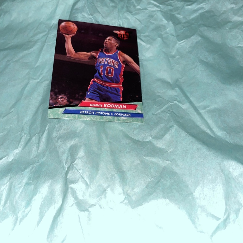 🔥Fire🔥Dennis Rodman Fleer Ultra Basketball 🏀 Card